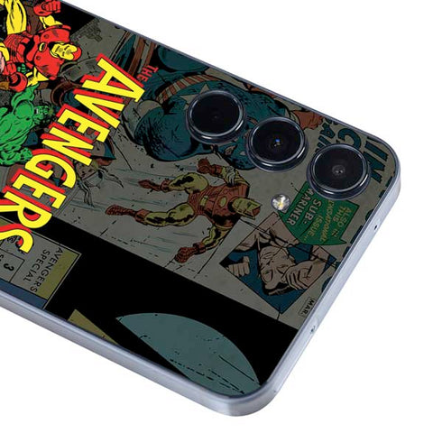 Marvel Classic Comics Avengers Assemble Galaxy A55 5G Skin